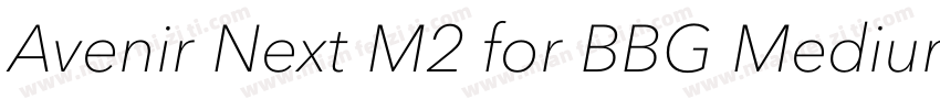 Avenir Next M2 for BBG Medium字体转换